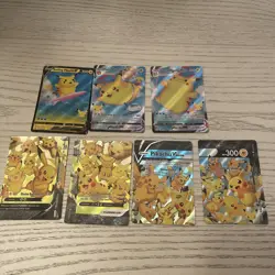 Pokemon Cards Pikachu Bundle With Surfing Pikachu Flying Pikachu Pikachu-VUnion - Image 1