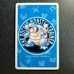 S2594 Rhyhorn 6 of Hearts Blue Blastoise Deck Playing Poker Card Pokemon - Image 2