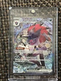 Pokemon N's Zoroark EX Full Art Holo Rare Card 286/217 Dark Type 280HP TCG - Image 1