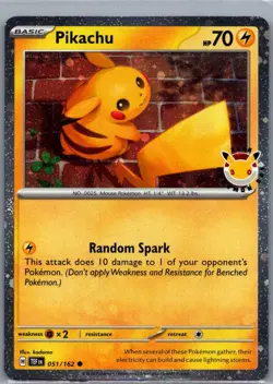 Pikachu - (Cosmo Holo) Promo Miscellaneous Cards & Products 051/162 - Image 1