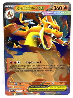 Mega Charizard Y ex - 022/217 Ascended Heroes Pokemon TCG Holo Double Rare Card - Image 1