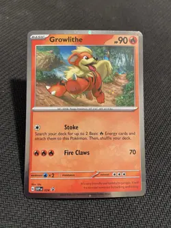Pokemon TCG Growlithe SVP 024 Scarlet & Violet Black Star Promo Cosmos Holo Card - Image 1