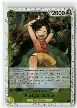 Portgas D. Ace Premium Booster The Best Vol. 2 FOIL One Piece TCG Anime Card - Image 1