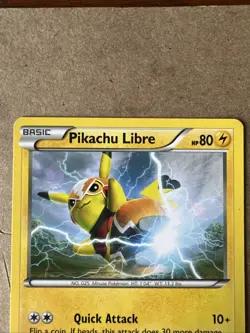 Pikachu Libre 14/30 XY Trainer Kit Promo Holo Pokemon Card LP - Image 2