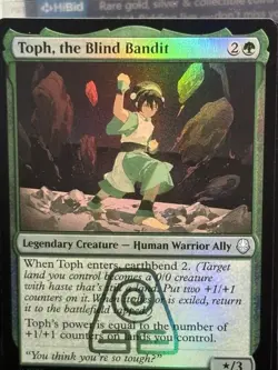 Toph, The Blind Bandit MTG TLA U0198 Holo NM - Image 1