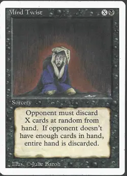 MIND TWIST Revised 3rd Magic the Gathering MTG NM rare sorcery - Image 1