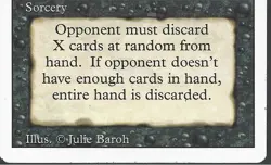 MIND TWIST Revised 3rd Magic the Gathering MTG NM rare sorcery - Image 3