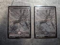 MTG Innistrad: Crimson Vow Forest Full Art Foil (#412) [Near Mint] - Image 1