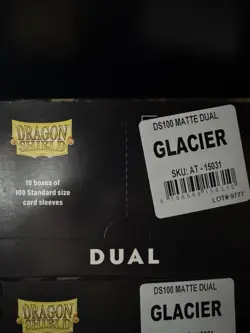 Dual Matte Glacier Case Display Dragon Shield Standard Size Sleeves - 10 Packs - Image 1