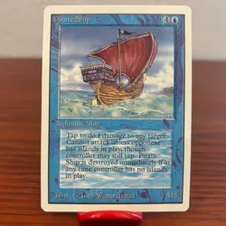 Magic the Gathering MTG Unlimited Pirate Ship NM - Image 1