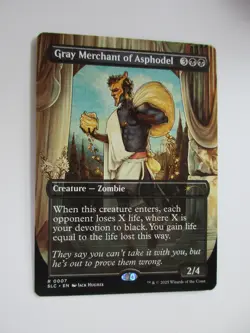 Magic The Gathering Encyclopedia Secret Lair GRAY, MERCHANT OF ASPHODEL MTG 0007 - Image 1