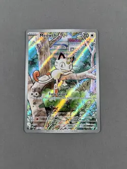 Pokemon TCG Meowth 106/094 Phantasmal Flames Illustration Rare Near Mint - Image 1