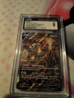 2023 Pokemon Entei V Crown Zenith GG36/GG70 Galarian Gallery Holo CGC 9 - Image 1