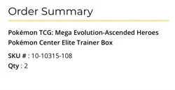Ascended Heroes Pokemon Center Elite Trainer Box 2x - Image 2