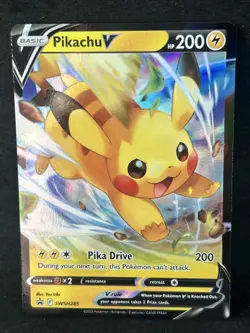 Pokemon Crown Zenith - Pikachu V - SWSH285 - Black Star Promo - Image 1