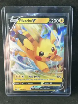 Pokemon Crown Zenith - Pikachu V - SWSH285 - Black Star Promo - Image 3