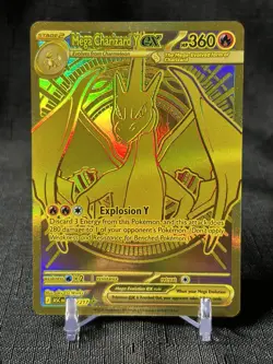 2026 POKEMON ASCENDED HEROES #294/217 MEGA CHARIZARD Y EX GOLD HYPER RARE (READ) - Image 1