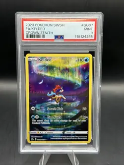 Pokemon CRZ GG07/GG70 - Crown Zenith Galarian Gallery Keldeo Full Art - PSA 9 - Image 1
