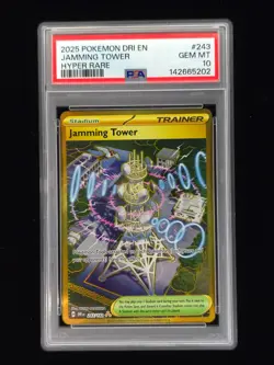 Jamming Tower 243 Pokemon Destined Rivals 2025 PSA 10 🔥🔥🔥 - Image 1