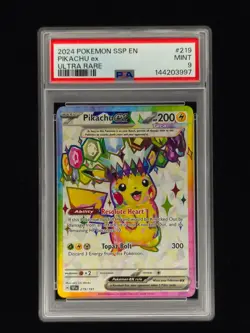 Pikachu ex 219 Pokemon Surging Sparks PSA 9 🔥🔥🔥 - Image 1