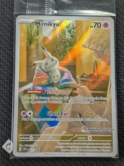 Mimikyu 075 Pokemon Center ETB Exclusive Stamped Promo Sealed Pokemon TCG NM - Image 1