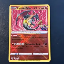 Radiant Charizard 11/78 Pokemon Go Pokemon TCG 2022 NM #1 - Image 1