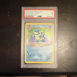 Pokemon Base Set Shadowless Blastoise Holo Rare PSA 5 #2/102 1999 - Image 1