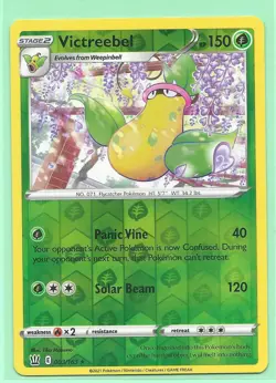 3 BATTLE STYLES POKEMON SET- VICTREEBEL WEEPINBEL BELLSPROUT -ALL REV HOLO NM/M - Image 2