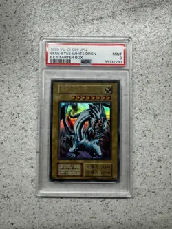 1999 Yugioh EX Starter Box Blue Eyes White Dragon Japanese No Ref NNO PSA 9 MINT - Image 1