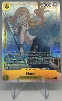 Nami EB03-053 SR Foil English One Piece TCG Card-NM - Image 1