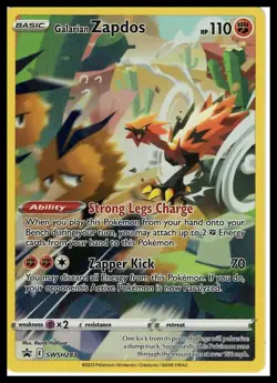 SWSH: Sword & Shield Promo Cards #SWSH283 Galarian Zapdos - Image 1