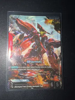 Gundam Card Game Newtype Rising Shamblo GD01-047 R+ Holo Foil - Image 1