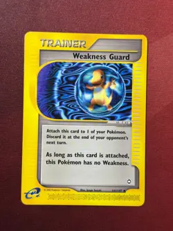 WEAKNESS GUARD 141/147 Aquapolis NON-HOLO E-Series/E-Reader Pokemon TCG card NM - Image 1