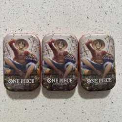 Sealed One Piece Card Game Mini Tin Vol. 2 Luffy OP-13 LOT OF 3 - Image 1