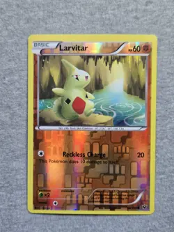 Larvitar 40/124 Pokemon TCG XY Fates Collide Reverse Holo Card - Image 1