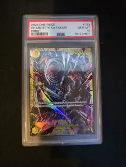 One Piece Charlotte Katakuri PRB01 #123 PSA 10 Full Art Holo Card 2024 - Image 2