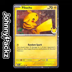 Pikachu 051/162 - 2026 Pokemon Day Card Cosmos Holo Stamped Promo (NM) - Image 1