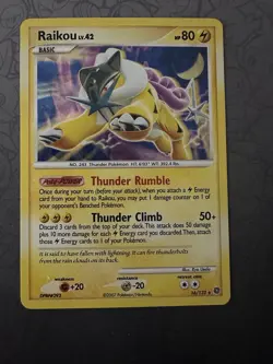 Raikou - (Cracked Ice Holo) 016/132 Miscellaneous Cards & Products Holo - Image 1