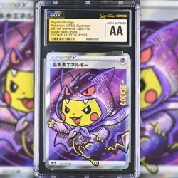 CGC sketch auto mattsworlds cookie cutter - Gengar Pikachu pokemon card - Image 1