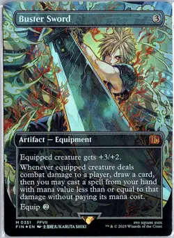 Buster Sword (Borderless) FOIL M FINAL FANTASY 351 NM - Image 1