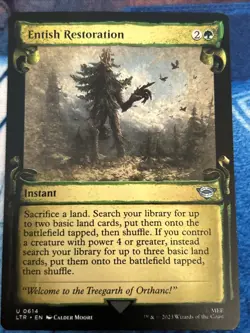 Entish Restoration (Showcase Scrolls) Universes Beyond: the LOTR NM-M Unplayed - Image 1