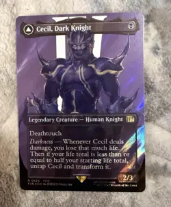 MTG Surge Foil Cecil, Dark Knight Full Art Final Fantasy English FIN-Black R NM - Image 2
