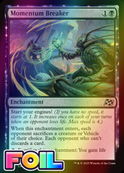 x1 Momentum Breaker DFT Aetherdrift MTG 97 FOIL UNCOMMON M/NM 1x - Image 1