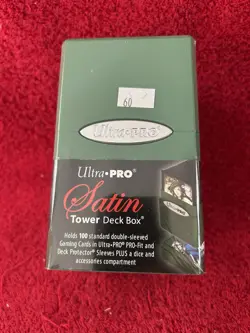 Ultra Pro - Satin Tower - Deck Box 100+ Hi-Gloss Emerald Green new sealed - Image 1