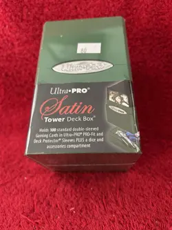 Ultra Pro - Satin Tower - Deck Box 100+ Hi-Gloss Emerald Green new sealed - Image 2