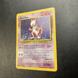 Mewtwo 10/102 Holo Base Set Pokemon Card - Image 3