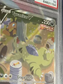 Pokemon Tyranitar V Battle Styles Full Alt Art #155 PSA 10 Gem Mint - Image 3