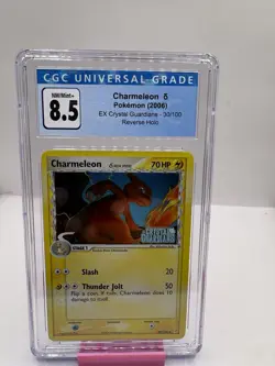 Charmeleon 30/100 Reverse Holo EX Crystal Guardians Pokemon Card CGC 8.5 - Image 1