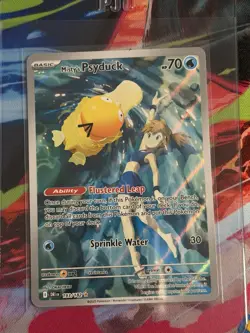 Pokemon TCG Misty's Psyduck Destined Rivals 193/182 Illustration Rare NM - Image 1