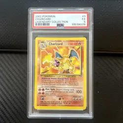 2002 POKEMON LEGENDARY COLLECTION #3 CHARIZARD PSA 5 - Image 1